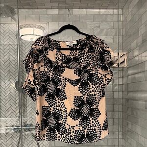 Tibi Black and Tan Women's Blouse
